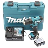 Makita DF333DSAE Akku-Bohrschrauber 12 V max. / 2,0 Ah, 2 Akkus + Ladegerät im Transportkoffer,...