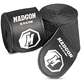 MADGON Boxbandagen in 3m 3,8m 4,5m für Männer und Frauen - Bandagen Boxen für Kickboxen, MMA,...