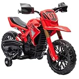 AIYAPLAY Elektro Kindermotorrad Elektromotorrad mit Hupe, Kinder 3 km/h Elektro Motorrad mit 2...