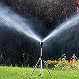RANRAO Automatischer rotierender Stativ-Sprinkler, automatischer rotierender Sprinkler mit Stativ,...