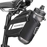 ROCKBROS Fahrradsatteltasche Fahrradtasche mit Flaschenhalter Reflektierend Fahrradsitz Tasche für...