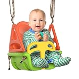 Outsunny 3-in-1 Babyschaukel, Kinderschaukel mit verstellbarem Seil, 120-180 cm höhenverstellbar,...