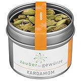 Zauber der Gewürze Kardamom ganz, Kapseln - grüner Kardamom zum Verfeinern von Desserts und...