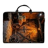 RWUTYTIUL Laptop-Umhängetasche für Damen und Herren, große Kapazität, wasserdicht, PU-Leder,...