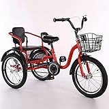 Dreiradfahrrad Kinderdreirad Dreirad Cruiser Bike Rahmen aus Kohlenstoffstahl Kinderfahrrad...