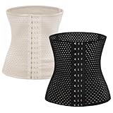 XOPOZON 2 Stück Korsett Damen Bauchweg Waist Trainer Damen Bauchweggürtel Damen Corset Top Damen...