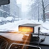 Yizemay Auto Heizlüfter 12V 150W, Tragbare Auto Heizung, 2 in 1 Schnelle Heizung und Kühlung,...