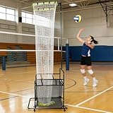 Volleyball-Trainingsgerät mit verstellbaren Winkeln und Höhen zum Servieren, Spiking und...