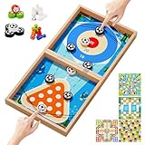Tischhockey-Sling-Puck-Brettspiel, 7-in-1-Holzpädagogik-Tabletop-Spiel,...