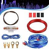 Verstärker Kabelsatz, Anschluss-Set Auto Verstärker Kabel Set, Subwoofer Kabel Set Endstufe Kabel,...