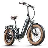 CEAYA Ebike Herren Damen Elektrofahrrader A20 E-Bike Klapprad 20 Zoll mit 48V20AH Akku,7 Gang,Doppel...