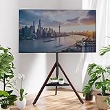TV-Standhalterung - TV-Halterung, Dreibein-Ständer für 32-75 Zoll Flat/Curved TV-Bildschirme,...