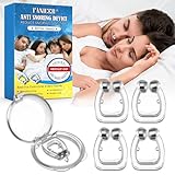 8 Stück Schnarchstopper Anti Schnarch,Anti Schnarch Nasenspreizer,Schnarchen Stopper Nasenklammer...