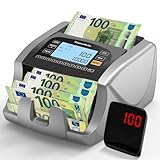 Tamodeix NX-270 Geldzählmaschine, EUR USD GBP-Geldzähler, UV/MG/IR-Erkennung, 1000 Blatt/min,...