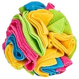 LIOOBO Hund Schnüffelball aus Polarfleece Interaktives Trainingsspielzeug für Langsames Fressen...