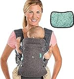 Infantino Flip Advanced 4-in-1-Trage mit Lätzchen – ergonomisch, umwandelbar, mit der Vorderseite...