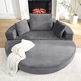 Arhatreya 2 Sitzer Sofa Gästesofa Modulares Couch, 2er Sitzsofa mit Großen Kissen und...