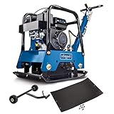 Scheppach HP2500S Benzin Rüttelplatte reversierbar | 125kg | 6,5PS | 40cm Verdichtungstiefe | 30kN...