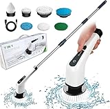 FARI Elektrische Reinigungsbürste, 360° drehen Spin Scrubber mit 7 einstellbar Bürstenköpfe...