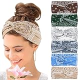 Kavya Haarband Damen 6 Stück, Boho Stirnband Dünn Hairband Yoga Haarbänder Breit Sport Headband...