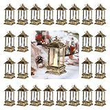 Staymoment Mini LED Laterne Outdoor: 24er Set 9 cm super klein Bronze Laterne Deko mit LED Kerze als...