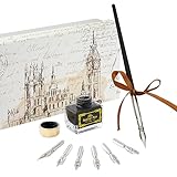 VAN NASSAU FINE ART Schreibfeder Kalligraphie Stift Set Federhalter mit 7 verschiedenen Federn und...