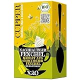 Cupper Bio-Kräutertee Nachhaltiger Fenchel, 20 ungebleichte Teebeutel, umweltfreundlich, fair...