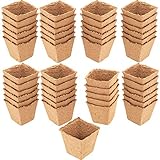 Meister Anzuchttöpfe 8 x 8 cm - Praktisches Set mit 48 Stück - 100% torffrei aus...