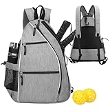 Rucksack – Tennissack, Unisex, Haken für Zaun, praktische Organisation | großes...