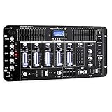 resident dj Kemistry 3BK - DJ-Mixer, 4-Kanal Mischpult, DJ-Mischpult, Bluetooth, USB-Port, SD-Slot,...