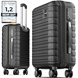 Travely Premium Handgepäck Koffer 55x40x20cm - passend für Ryanair, Lufthansa, Eurowings und co. I...