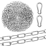 Edelstahlkette Meterware, Φ1,5mm x 6 Meter Kette Edelstahl Gliederkette Meterware, Kettenglieder...