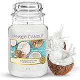 Yankee Candle Duftkerze im Glas (Große Kerze im Glas) | Coconut Splash | Brenndauer bis zu 150...