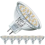 EACLL GU5.3 LED 4000K 6W Ersetzt 50W Halogen MR16 Glühbirne, 6er-Pack. Neutralweiss 595 Lumen...