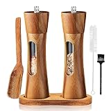 Auciej Salz und Pfeffermühle Holz Set Manuelle Pfeffermühle Keramikmahlwerk Gewürzmühle...