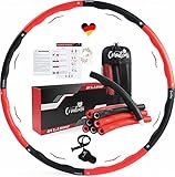 CORADOMA® Hula Hoop Reifen Erwachsene 1,2kg Fitnessreifen Hullahub Reifen zum Abnehmen Hoola Hoop...