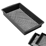 UPP 2-in-1 Gartensieb groß 56 x 32,5 x 8 cm | Quadratisches Kunststoff Sieb mit Einstellbarer...