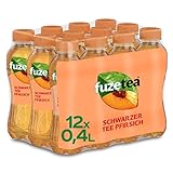 Fuze Tea Pfirsich, EINWEG Flasche (12 x 400 ml)