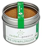 Zauber der Gewürze Steinpilzpulver Bio, gemahlen, 100% Steinpilze ohne Zusätze, aromatisch,...