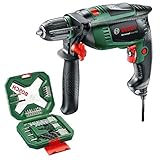 Bosch Schlagbohrmaschine UniversalImpact 800 (800 Watt, Koffer) + 34tlg. X-Line Classic Schrauber...