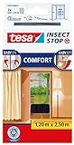 tesa Insect Stop COMFORT Fliegengitter für Türen - Insektenschutz Tür mit Klettband - Fliegen...