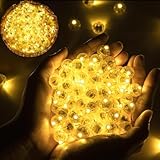 50 Stück LED Ballons Lichter, Mini LED Licht Leuchtkugeln, Runde Led Ballonlichter Warmweiß...
