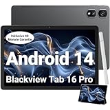 Blackview Tab 16 Pro Tablet Android 14, 16GB RAM + 256GB ROM (1TB TF) Gaming Tablet, Großes Display...
