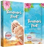 Summer Foot Premium Hornhaut-Socken - Hornhaut Fußmaske - Maske für weiche Füße - effektive...