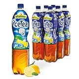Pfanner Eistee Zitrone Vorratspack - 6 x 1,5 l PET-Flaschen - direkt aufgebrühter Tee mit Limetten-...