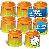 Jungle Monkey Aufkleber + EliCocamp Sichere Propan-Butan Gaskartusche 500g [8 Stk] Made in Europe I...