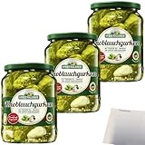 Spreewaldhof Knoblauchgurken mit frischem Dill Zwiebeln und ganzen Knoblauchzehen 3er Pack (3x720g...