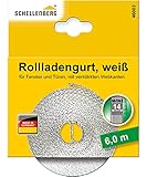 Schellenberg 46003 Rolladengurt 14 mm x 6,0 m System MINI, Rollladengurt, Gurtband, Rolladenband,...