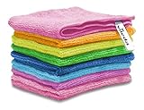 Vileda Mikrofasertücher Colors, Allzwecktücher Multipack aus Mikrofasern, 30 x 30 cm, mehrfarbig...
