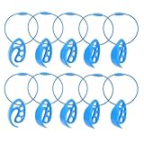 ULTECHNOVO 10 Stück Scheiben Clips aus Kunststoff Tragbarer Disc Golf Aufbewahrungsclip mit...